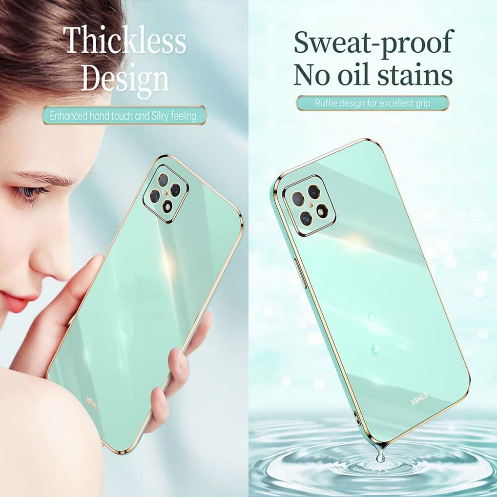 MAOGE Cover Honor X8 Con Placcatura Phnom Penh Glitter - Custodia In Silicone TPU Ultrasottile, Antiurto, Colore Blu