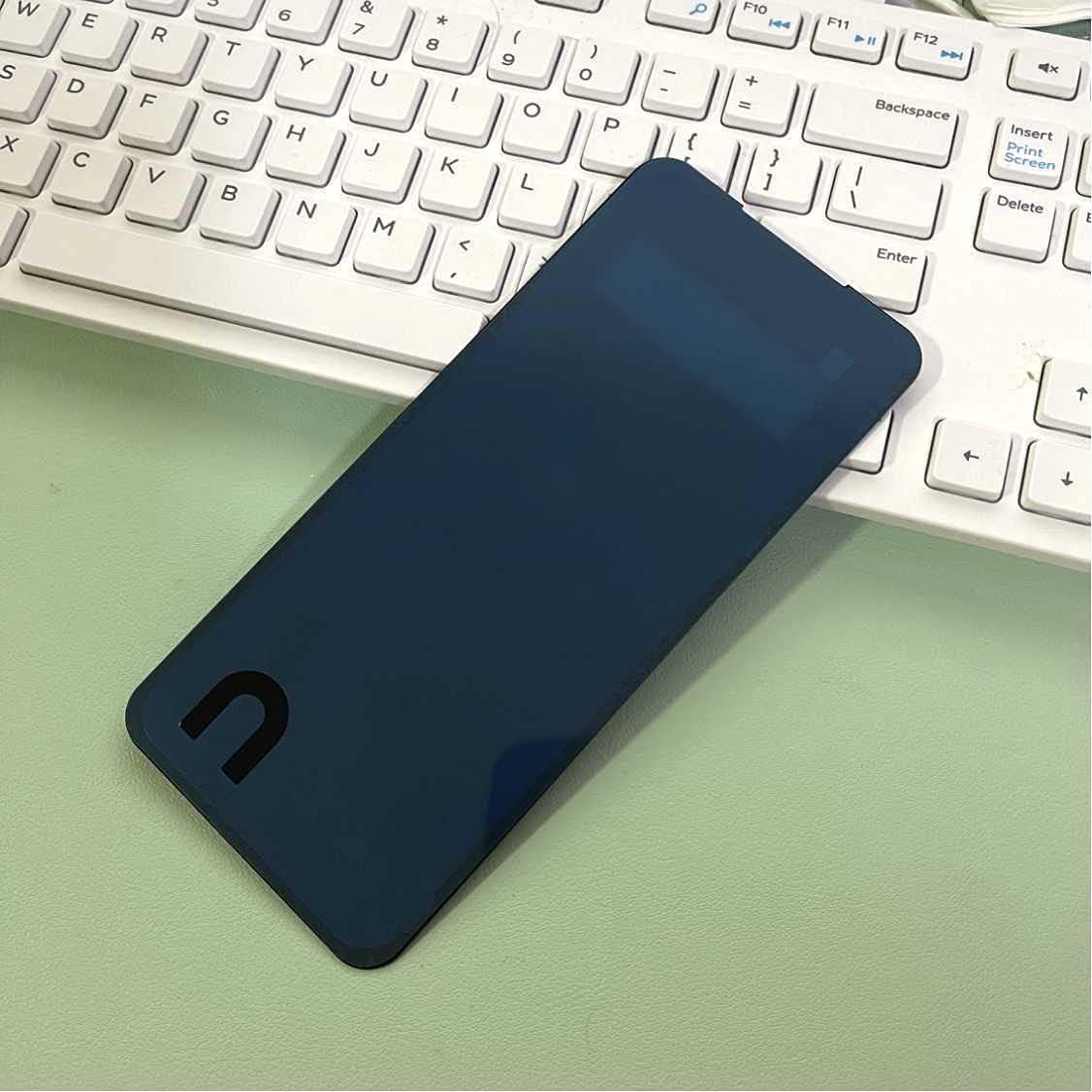 V60 ThinQ Front Glass Replacement with Pre- Installed Tape Parts Back Glass for Case Cover for LG V60 ThinQ Dual Screen Qenw (Black)
