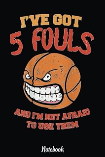 Funny Basketball player, Personal foul trouble: Basketball Themed Blank Lined Journal Notebook for School, Work, Taking Notes & Gifting - for Boys & Girls, Teens, ... 110 pages