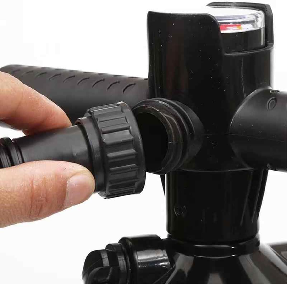 PlayDo Manual Air Pump for Air Mattress Hand Pump with 2 Nozzle Rapid Inflation Portable for PlayDo Blow Up Roof Tents and Air Chair Table, Kayaks, Paddle Boards, Towables Single/Double Action