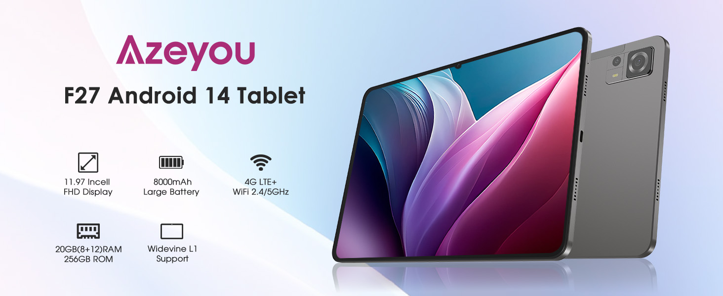 Amazon.com : Azeyou Android Tablet 12 Inch Octa-Core Large Screen
