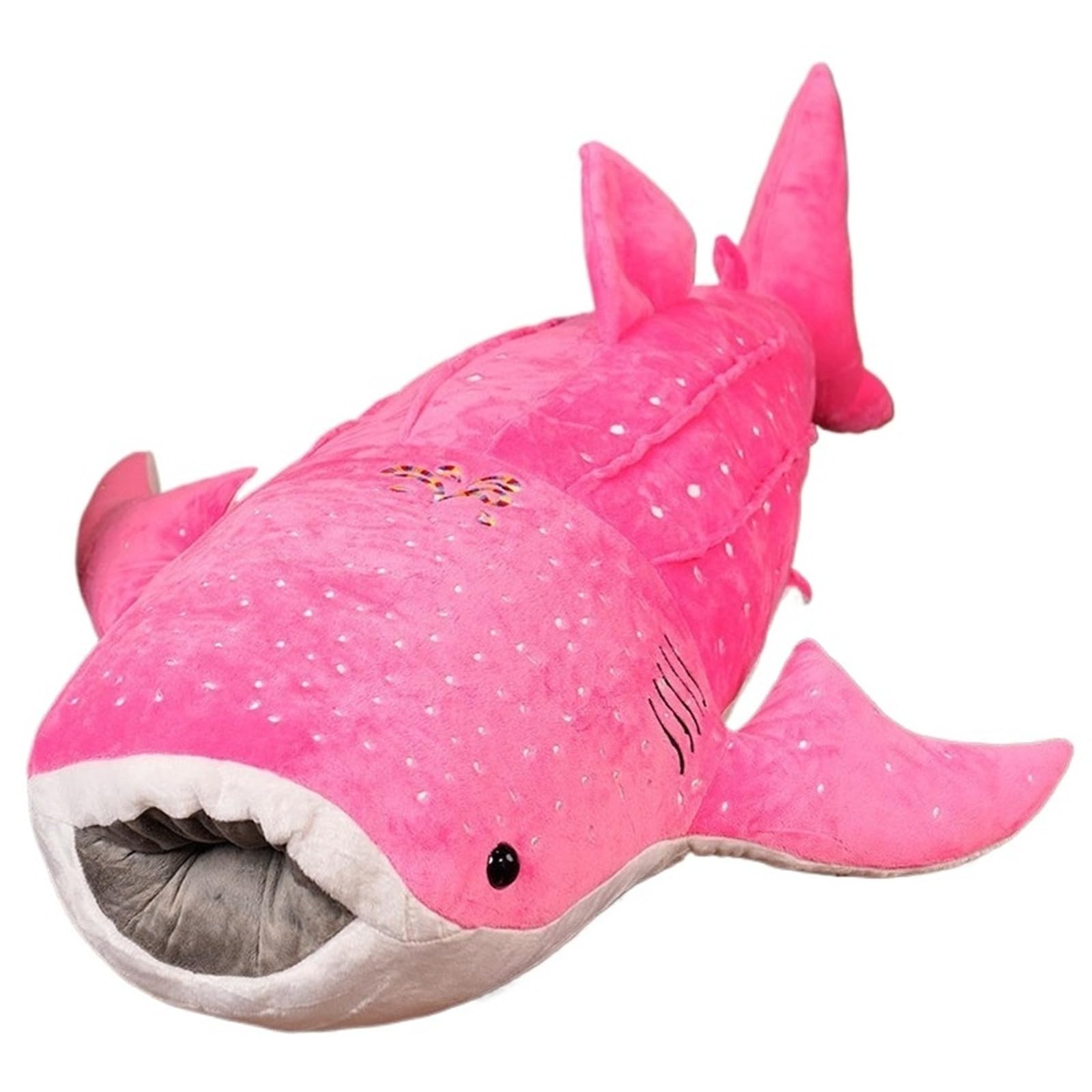 KUKUShining Whale Plush, Soft Cuddly Stuffed Animal Shark Throw Pillow Big Fish Doll Sea Creatures Plushie Toy Birthday Gift for Childrens(Pink,100cm/39.4in)