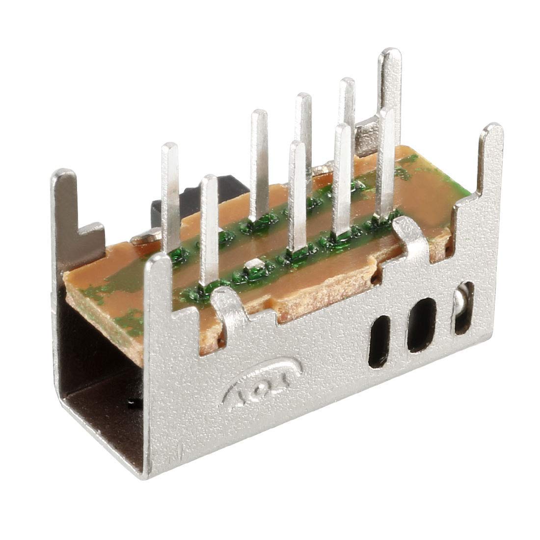 20 interruptores de deslizamiento horizontal DP3T 2P3T 8 terminales PCB panel Latching