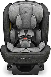 Cadeira para Auto 0-36Kg Isofix Litet All Stages Fix 2.0 Preta e Cinza - BB452