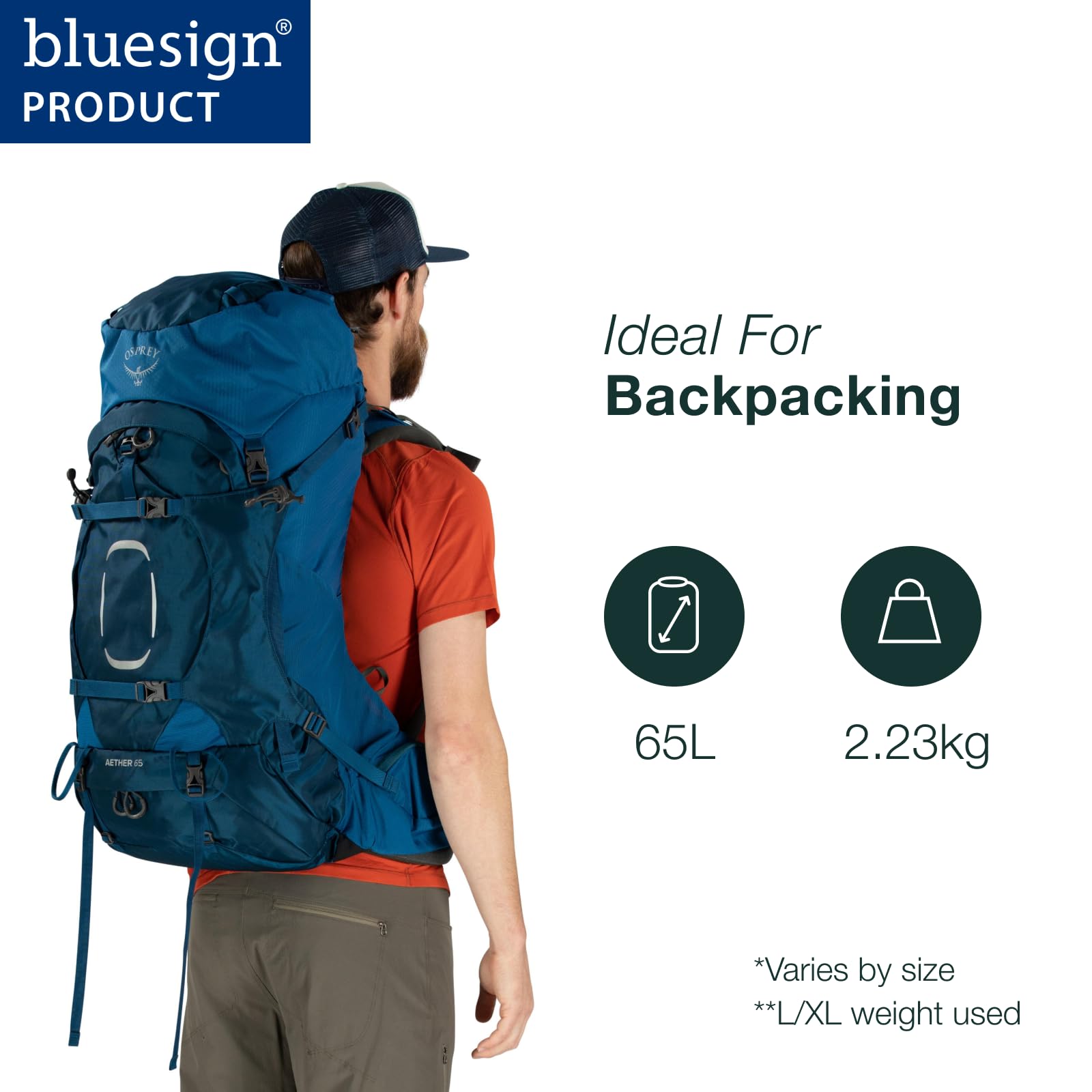 Osprey Aether 65 Deep plecak, czerwony, L/XL
