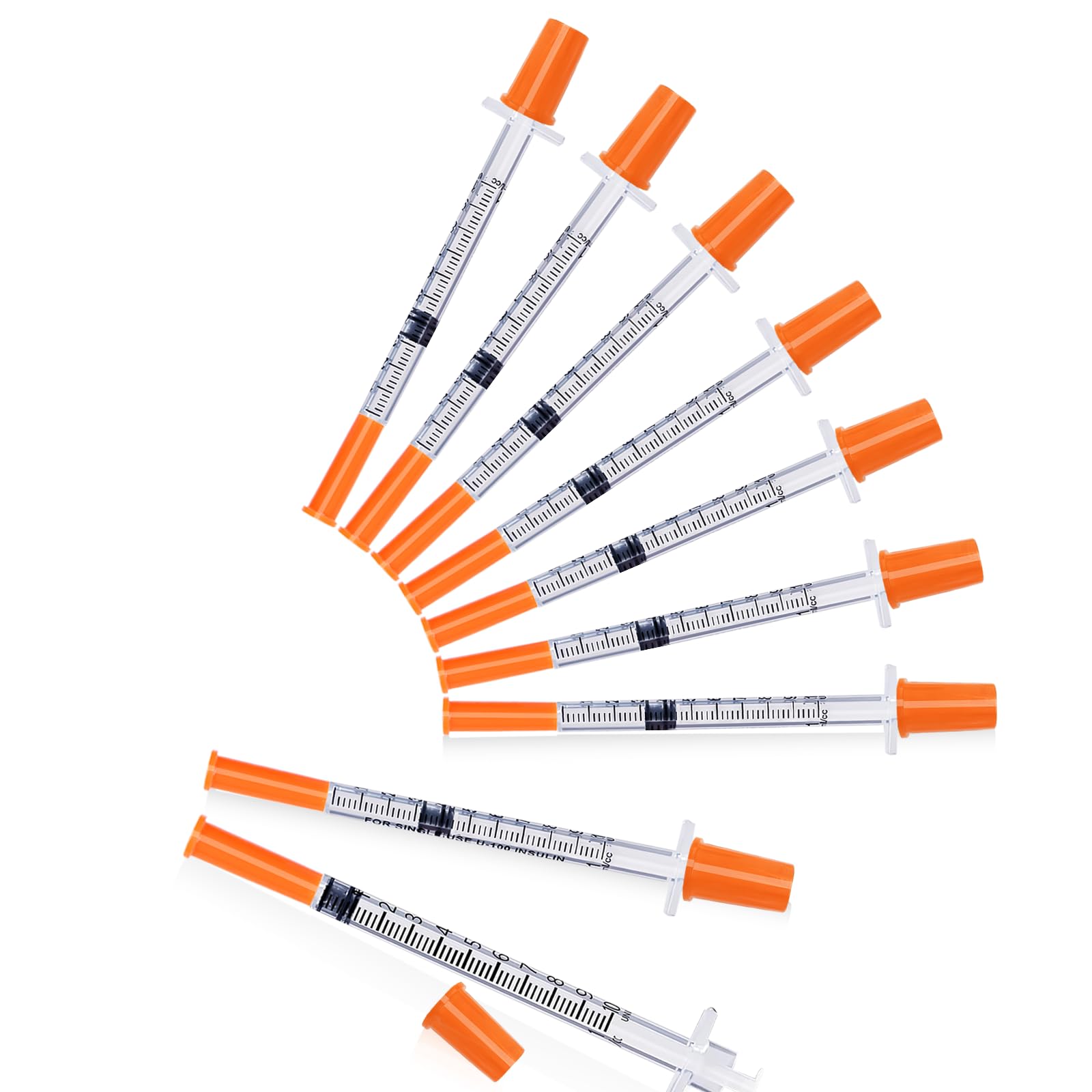 U-100 1ml 30g x 5/16 syringe with needle, glp1 syringes, Pack 100