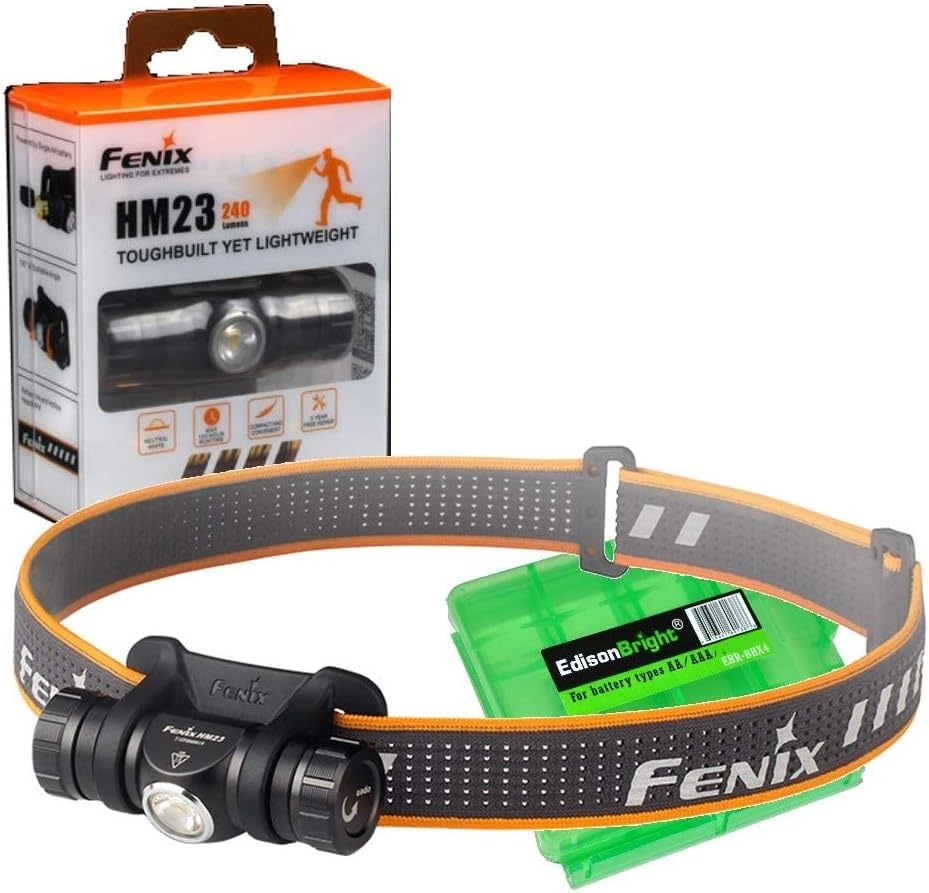 Amazon.com: EdisonBright Fenix HM23 V2 300 Lumen LED Headlamp for