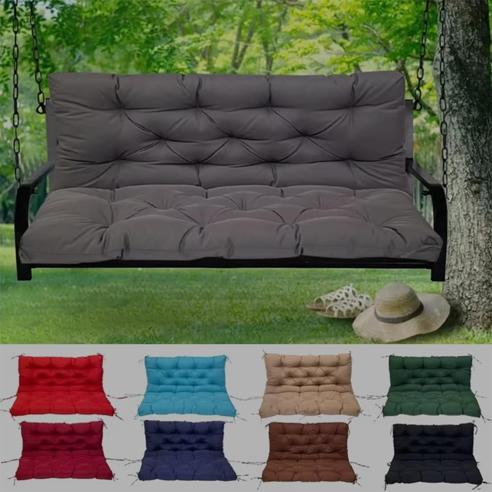 Comodo cuscino per panca da giardino, per patio e sala da pranzo al chiuso, design moderno trapuntato, cuscino spesso, 100 x 100 cm, perfetto per mobili e uso esterno