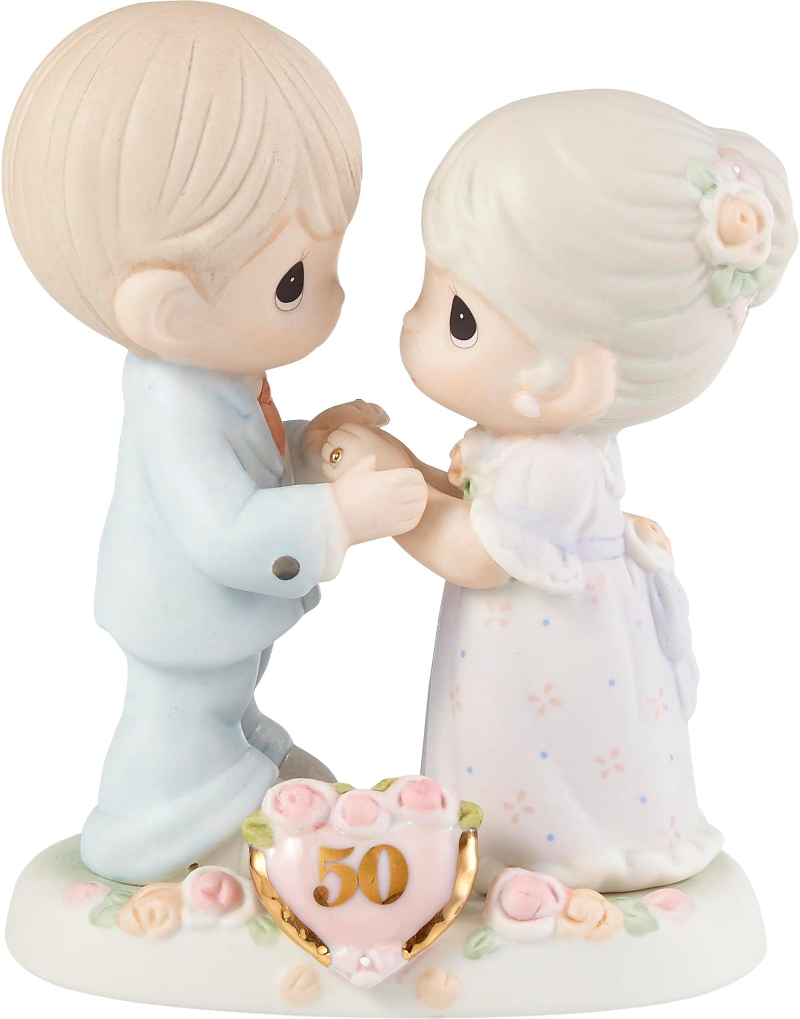 50th Anniversary Keepsake Bisque Porcelain Figurine - 'We Share A Love Forever Young', 115912