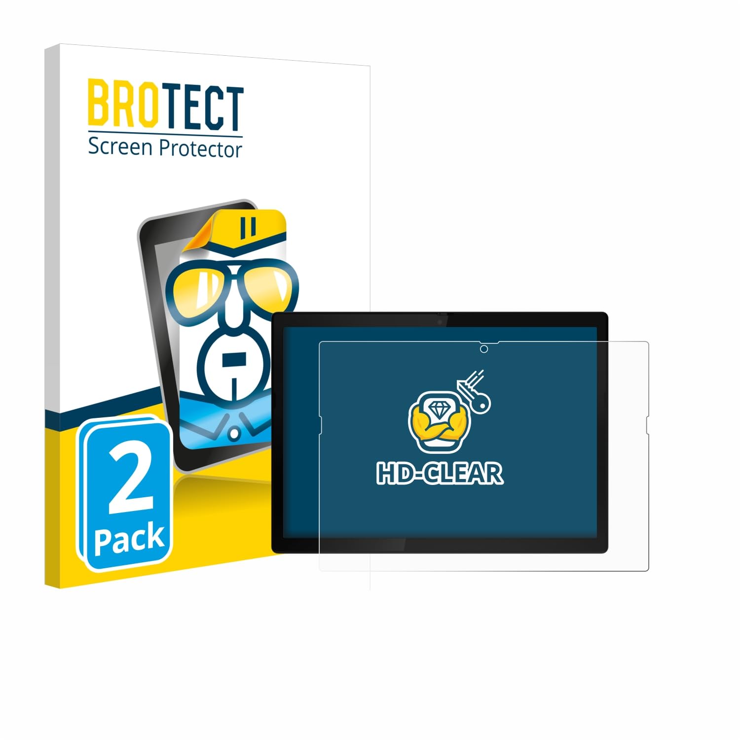brotect Protection Ecran pour Lenovo ThinkPad X12 Detachable Gen 1 (2 Pièces) - Film Protection Ultra Clair