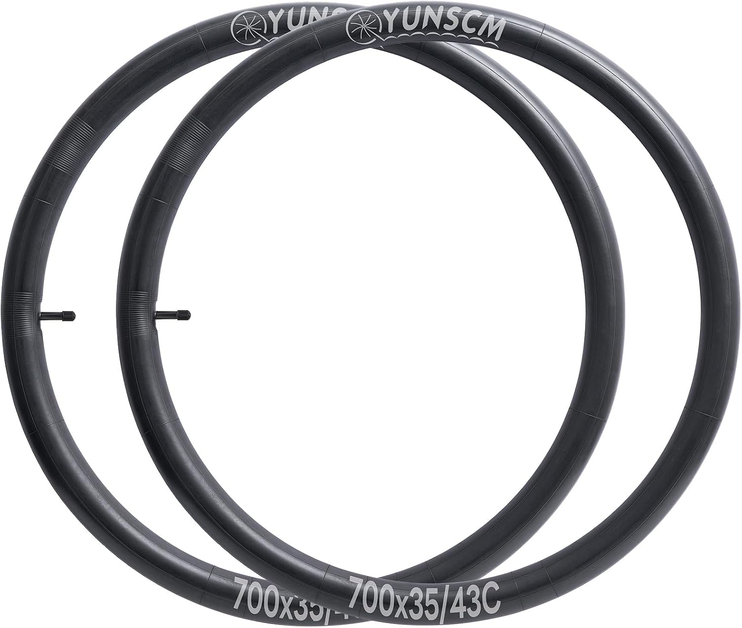 700x35C/38C/40C/42C/43C Bike Tubes 700C Bicycle Tubes Compatible 700 x 35C 700x38C 700x40C 700x42C 700x43C (35/43-622) Bike Tire Tubes 32mm/TR4A-40mm Schrader Valve 2 PCS