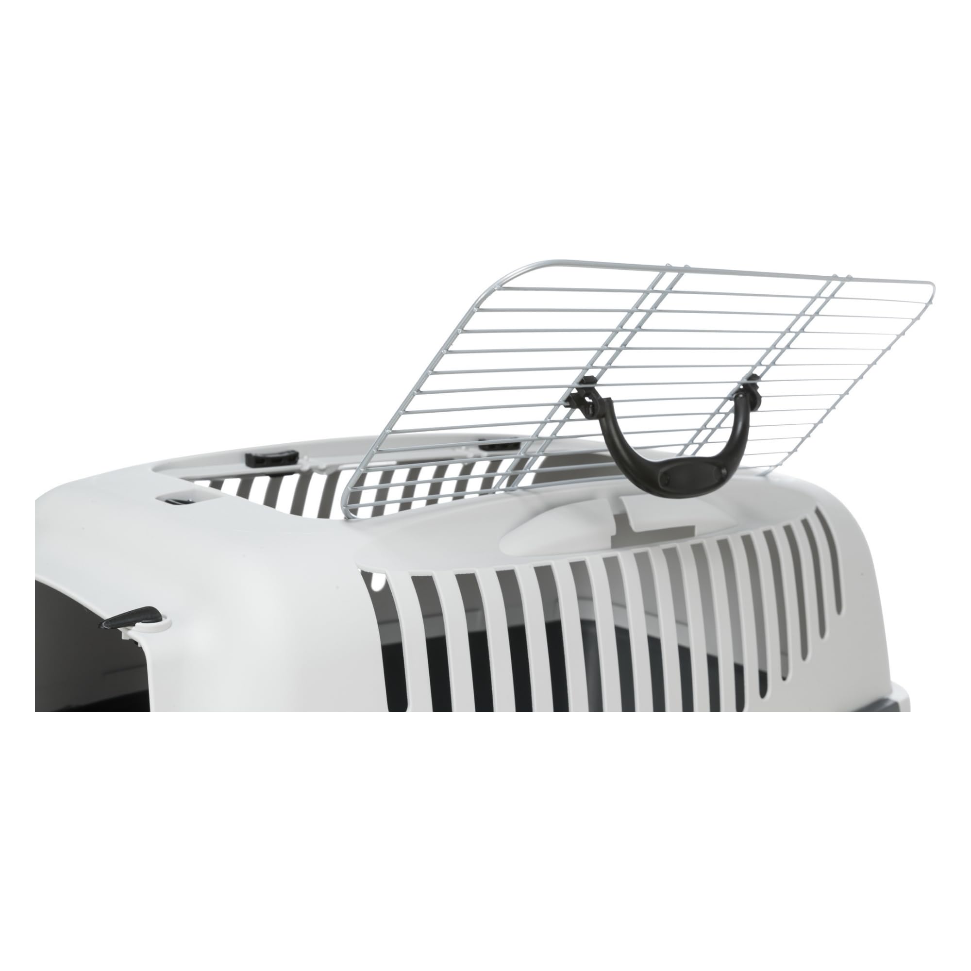 Trixie 39861 Capri III Open Top Transportbox, 40 × 38 × 61 cm, hellgrau/grau