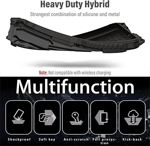 Miniatura 4 de KumWum Armor - Funda de teléfono para iPhone 15 Plus Max de grado militar, probada contra caídas de 360, cubierta de protección completa resistente