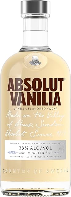 Absolut Vanilla Flavoured Swedish Vodka, 70cl