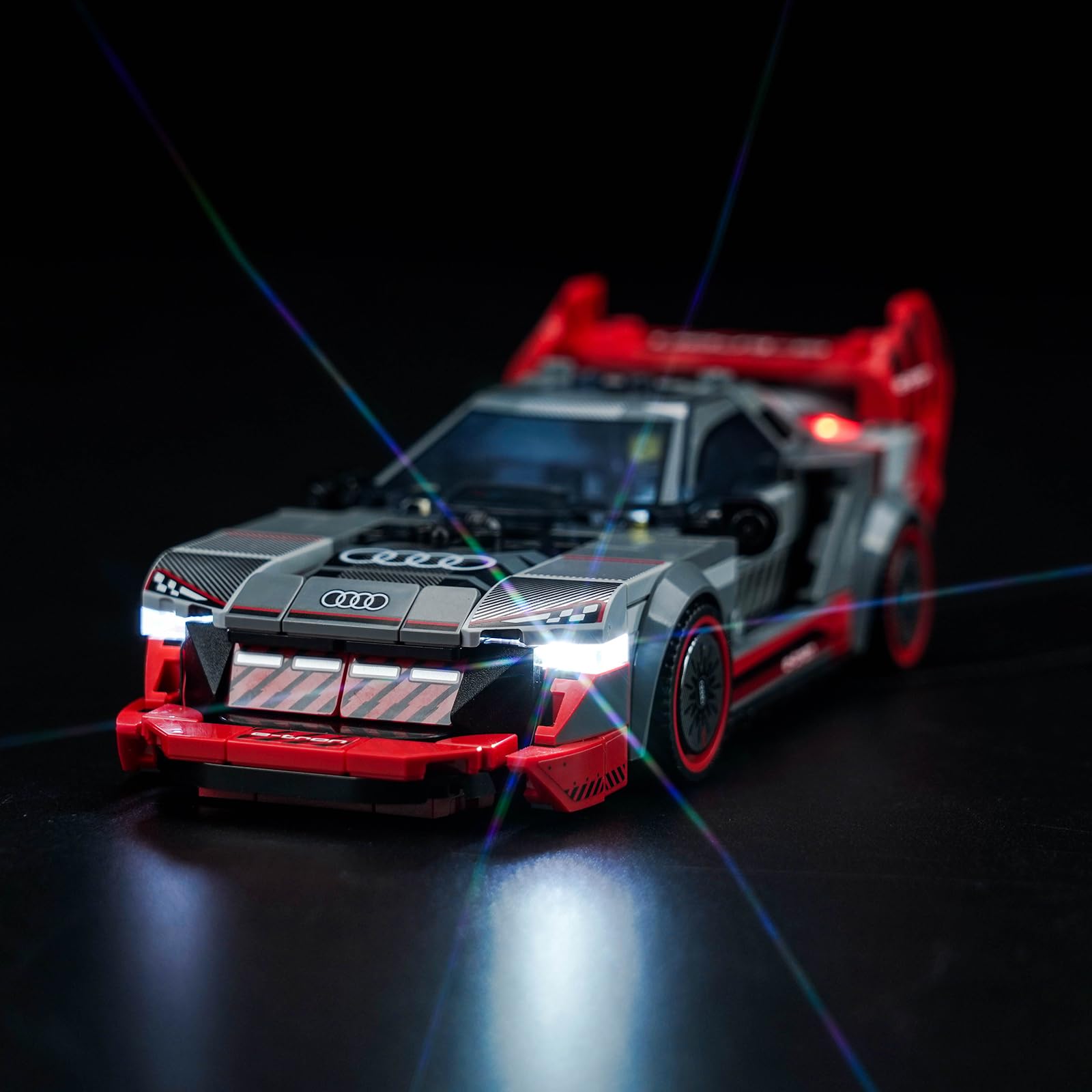 BrickBling Led Light Set for Lego Speed Champions Audi S1 e-tron Quattro Race Car (No Lego), Decoration Lighting Set for Lego 76921 Audi S1 e-tron Quattro Race Car Creative Toys, UK2-76921-P62501