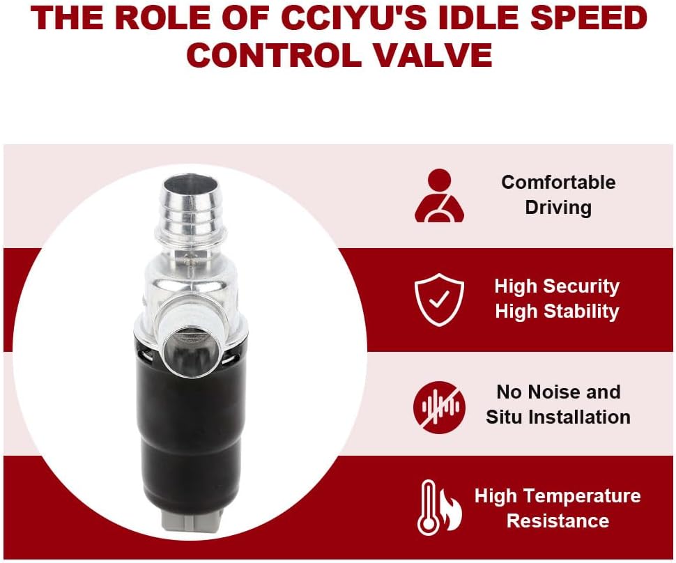 CCIYU Idle Air Control Valve GT7610-730/2 0280140509 for 1987-1989 for BMW 325 325e 325es 325i 325is, 1985-1986 for Porsche 928