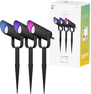 Hombli Gartenspots, RGB, CCT, für Außenbereich, 16 Mio. Farben, 3 Stück