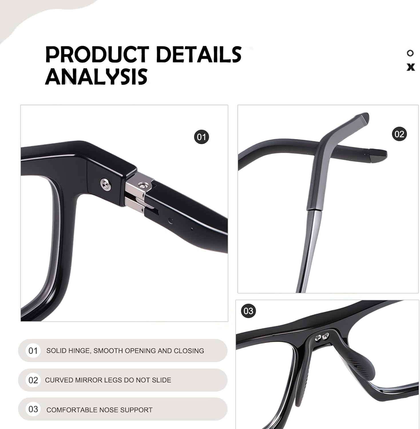 YIMI Photochromic Blue Light Blocking Glasses Anti Eyestrain Computer Gaming Blue Light Screen Blocker Glasses for Men Women - Image 5