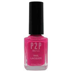 P2P Nails Neon Nail Lacquer - Regular Nail Polish - All Season Nail Polish for Modern Women -