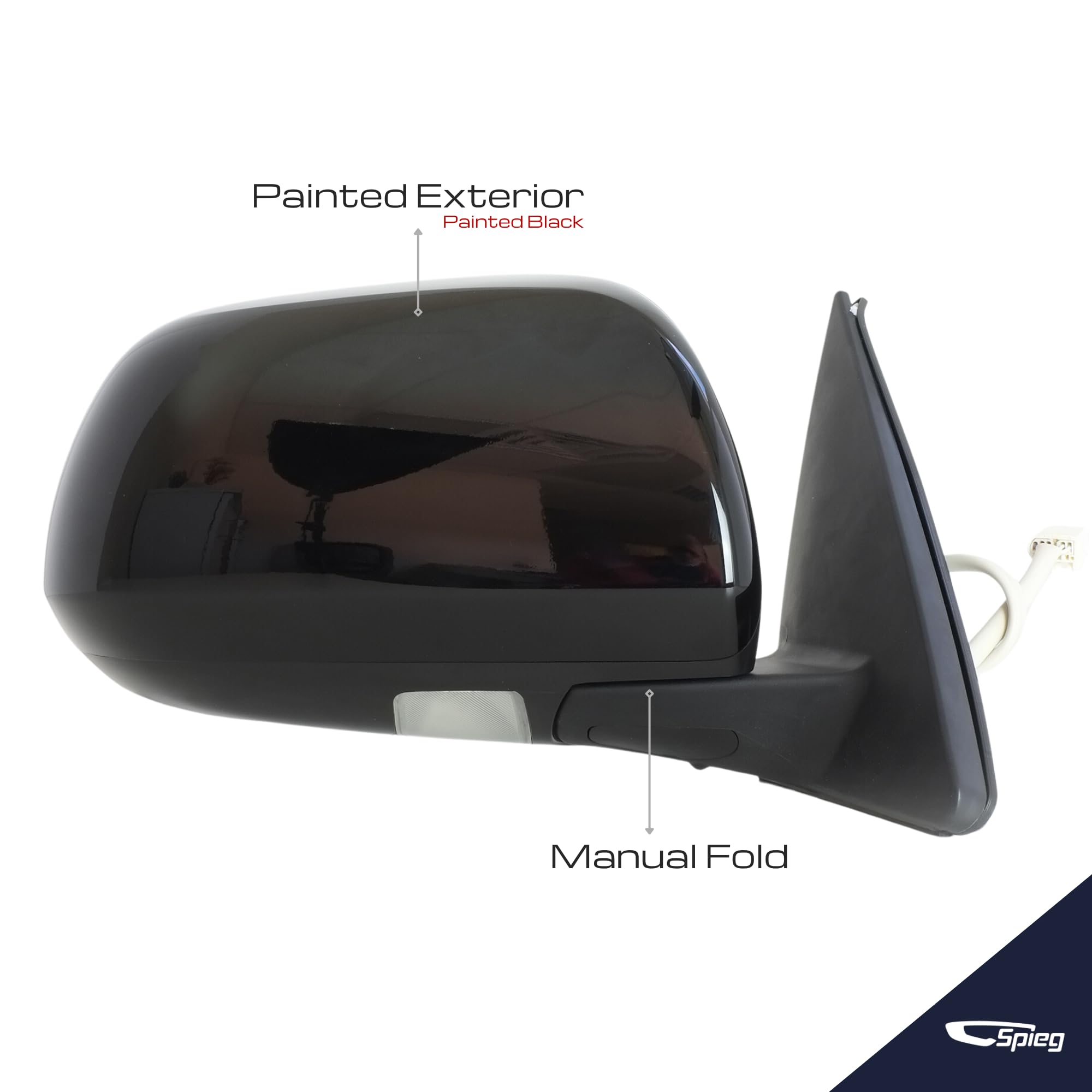 Amazon.com: Spieg Passenger Side Mirror for 2008-2013 Toyota