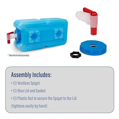 Miniatura 3 de WaterBrick WATERBRICK-WB-0001 - Montaje de espiga, lo último en herramientas de supervivencia para almacenar agua o municiones en contenedores