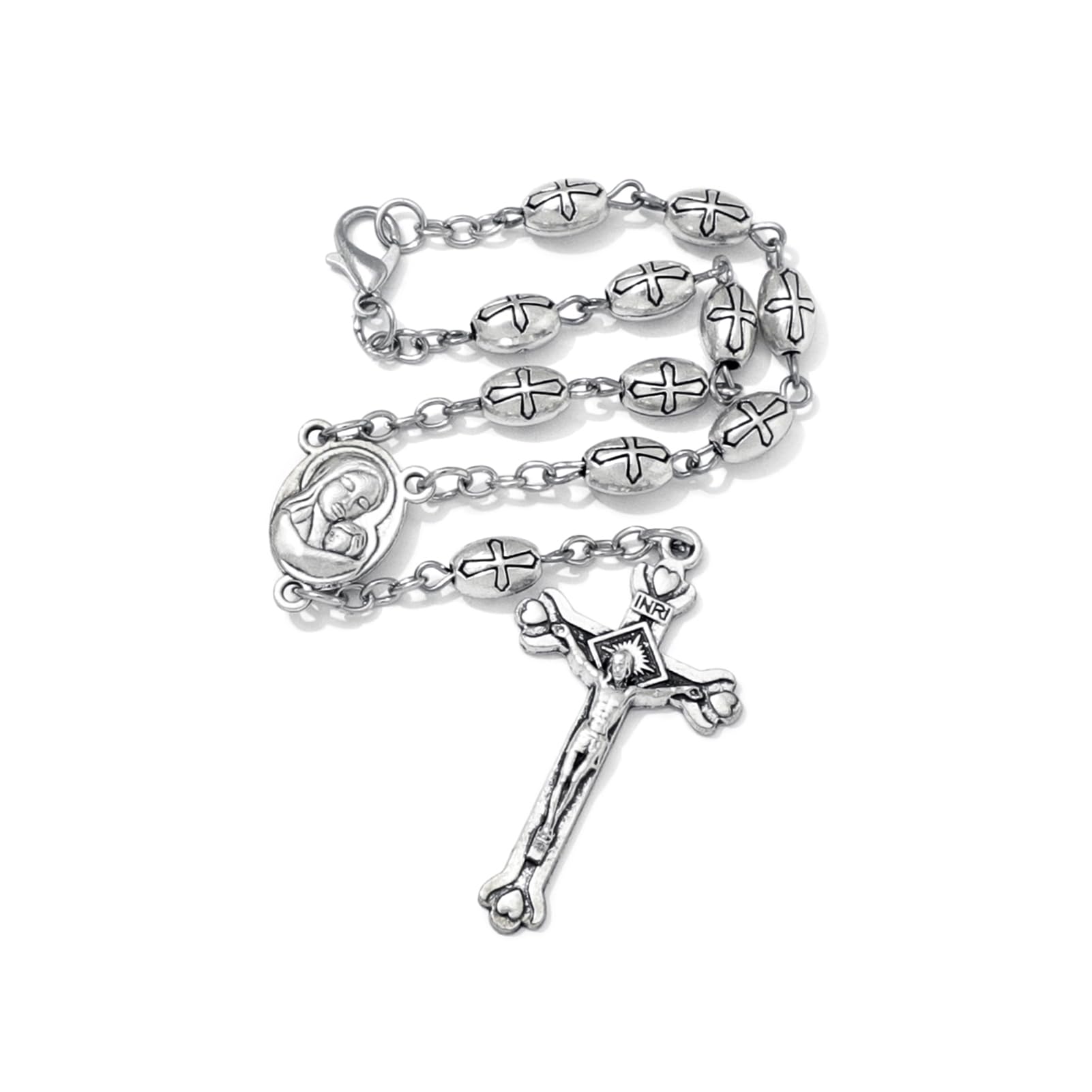 Single Decade Rosary With Clasp Catholic Rosary With Prayer Card Catholic Gift - View #3