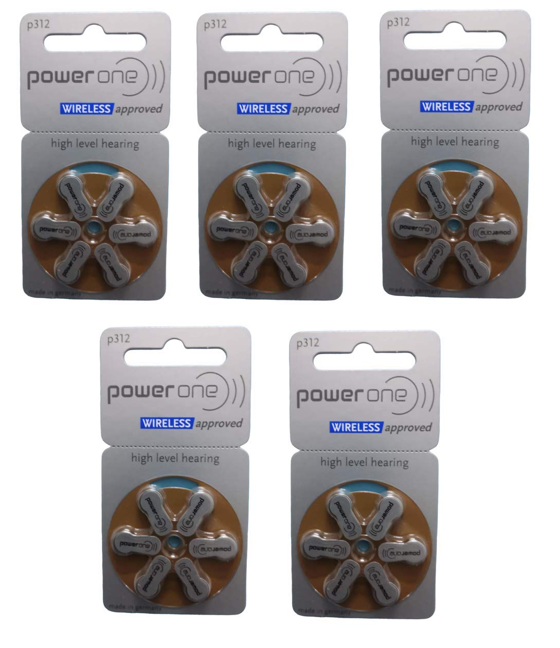 Power One P312 Hearing Aid Battery (Pack Of 5)(30 Cells) (B077TQ8WF1) Amazon Price History, Amazon Price Tracker