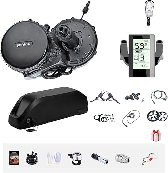BAFANG BBSHD 48V1000W BBS02B 48V 500W/750W Electric Bike Conversion Kit with DP-C18/C965/850C/750C LCD Display with 48V/52V Lithium Ion BatteryOptional Ebike DIY Kit