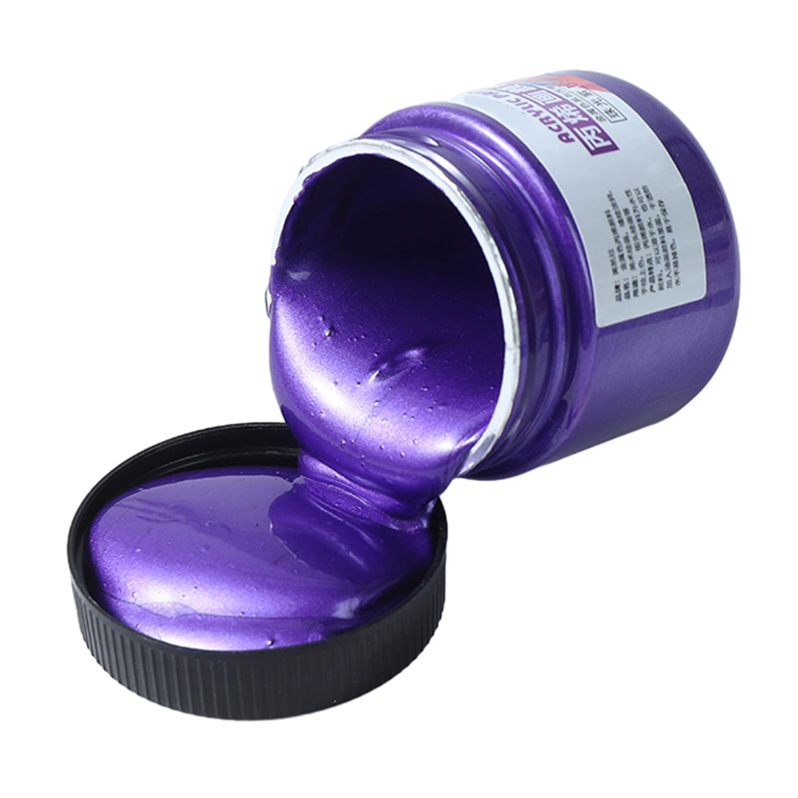 YPBEW 100ml Acrylic Color, Metallic Acrylic Paint Rich Pigments, Non Fading, Non Toxic Waterproof Paints for Artists Waterproof Paint
