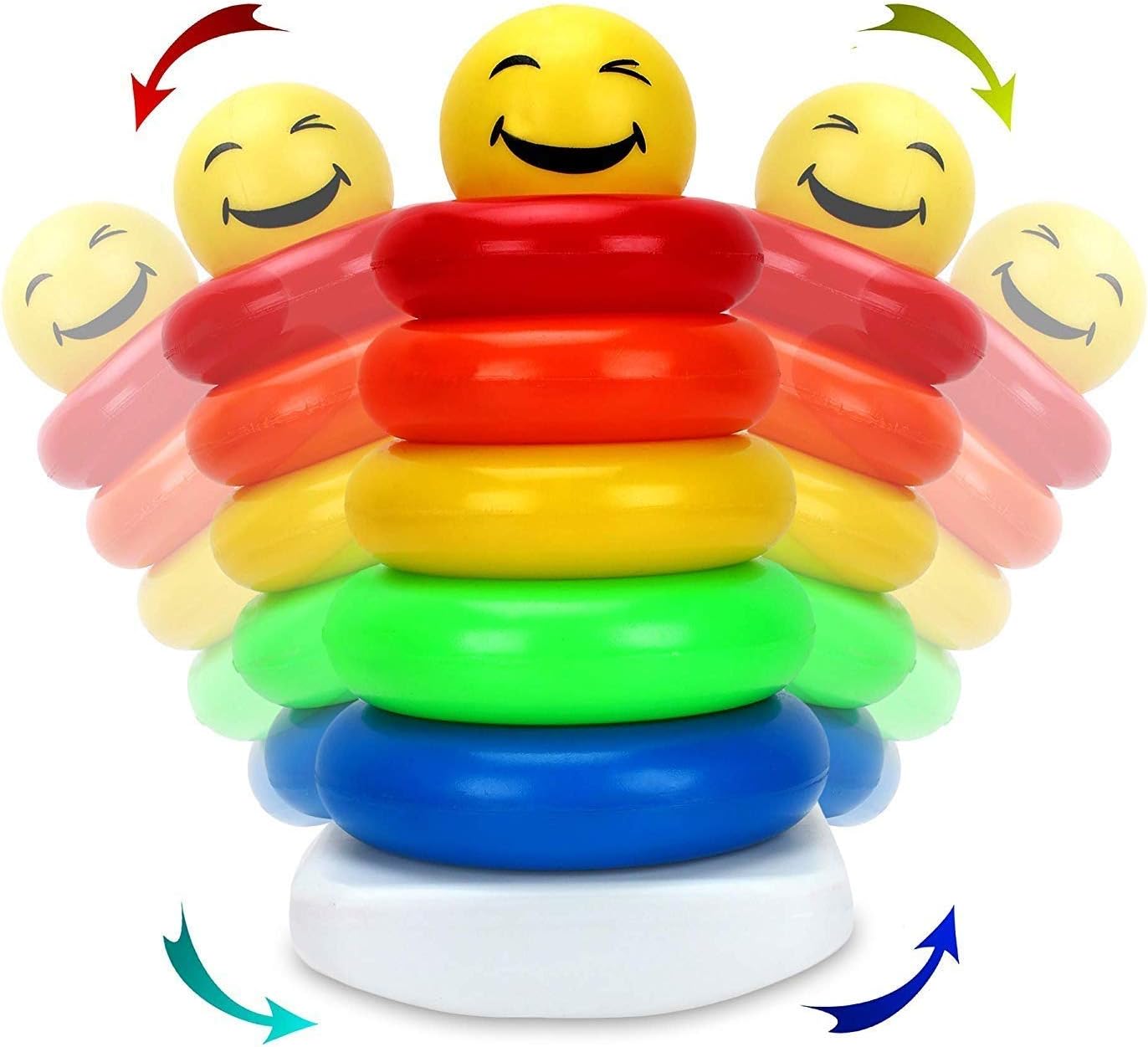 XODI Stacking Rings || Best Baby Gift Ever || Multicolour 7 Rings Tower || Stacking Toys Wooden