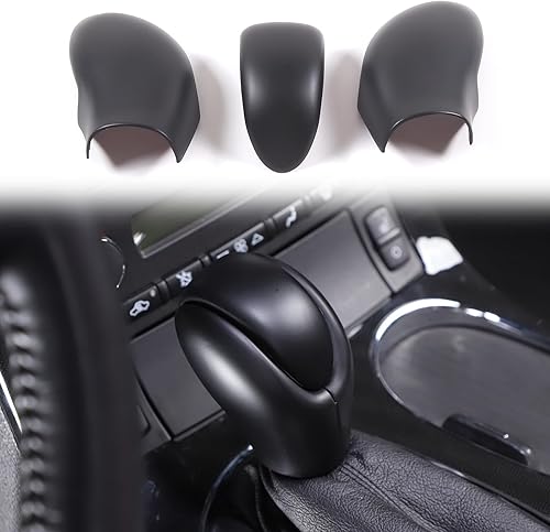 Miniatura 8 de Funda para cabeza de palanca de cambios compatible con Chevy Corvette C6 2005-2013, accesorios de cubierta de freno de mano (patrón de fibra de