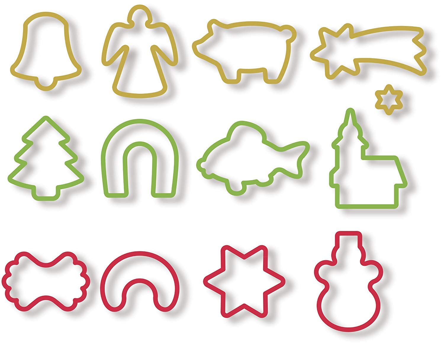 Tescoma Christmas Cookie Cutters, 13 Pcs Delicia, Assorted, 22.1 x 13.1 x 3.8 cm