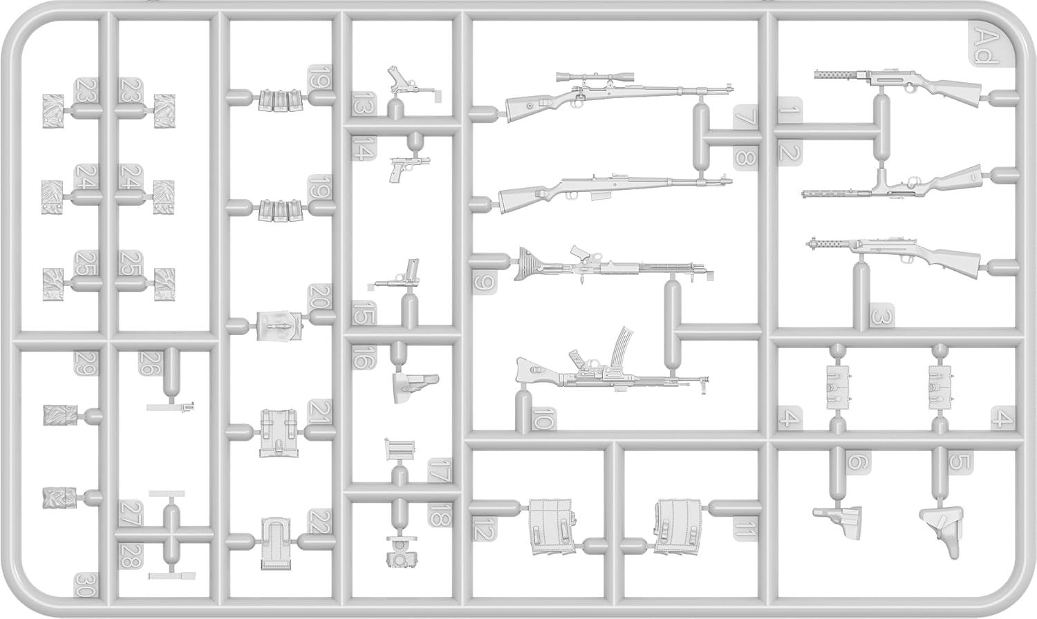 MiniArt Sprue Brothers 1:35 German Tank Riders Winter Uniform 1944-45 Figure Set, MIA35370