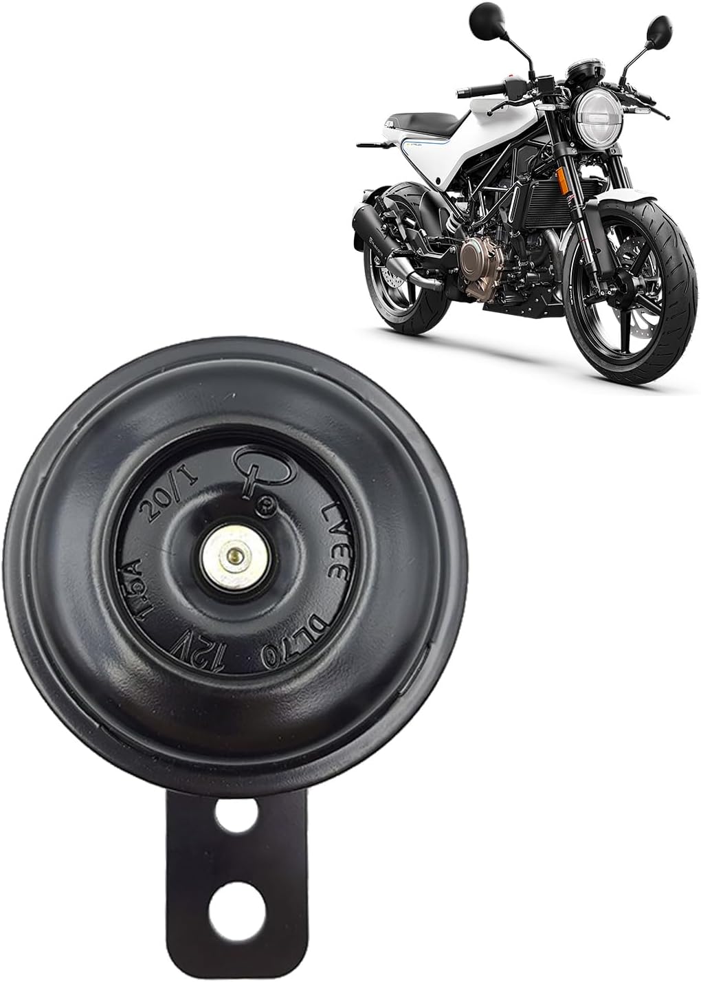 Car Snail Horn Whistle, Universal Motorcycle Electric Horns Speaker Auto Horns,12v Round Loud Speaker Waterproof Metal Material, Universal For Most Electric Vehicles, Motorcycles, Cars
