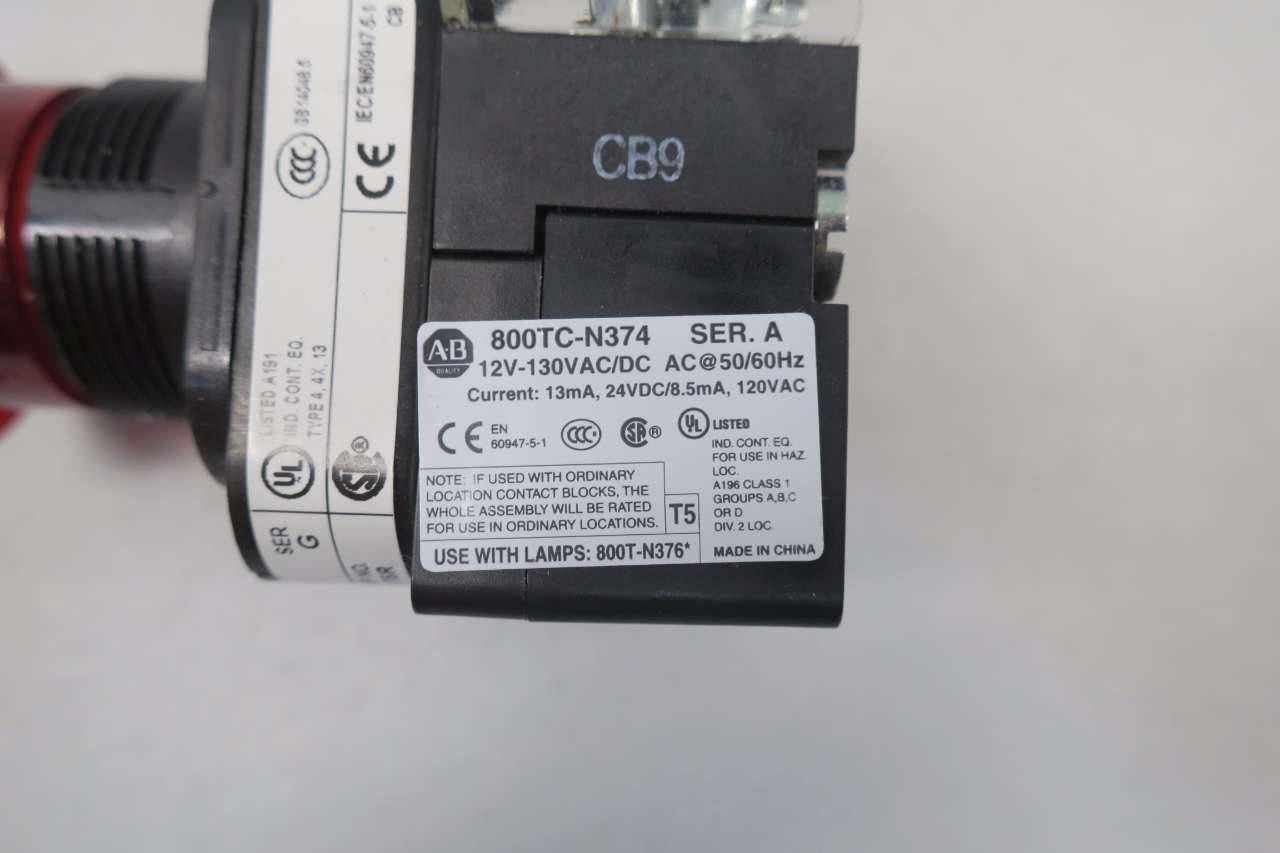 ALLEN BRADLEY 800H-FRXTQH2RA1 SERIES G PUSHBUTTON: Amazon.com