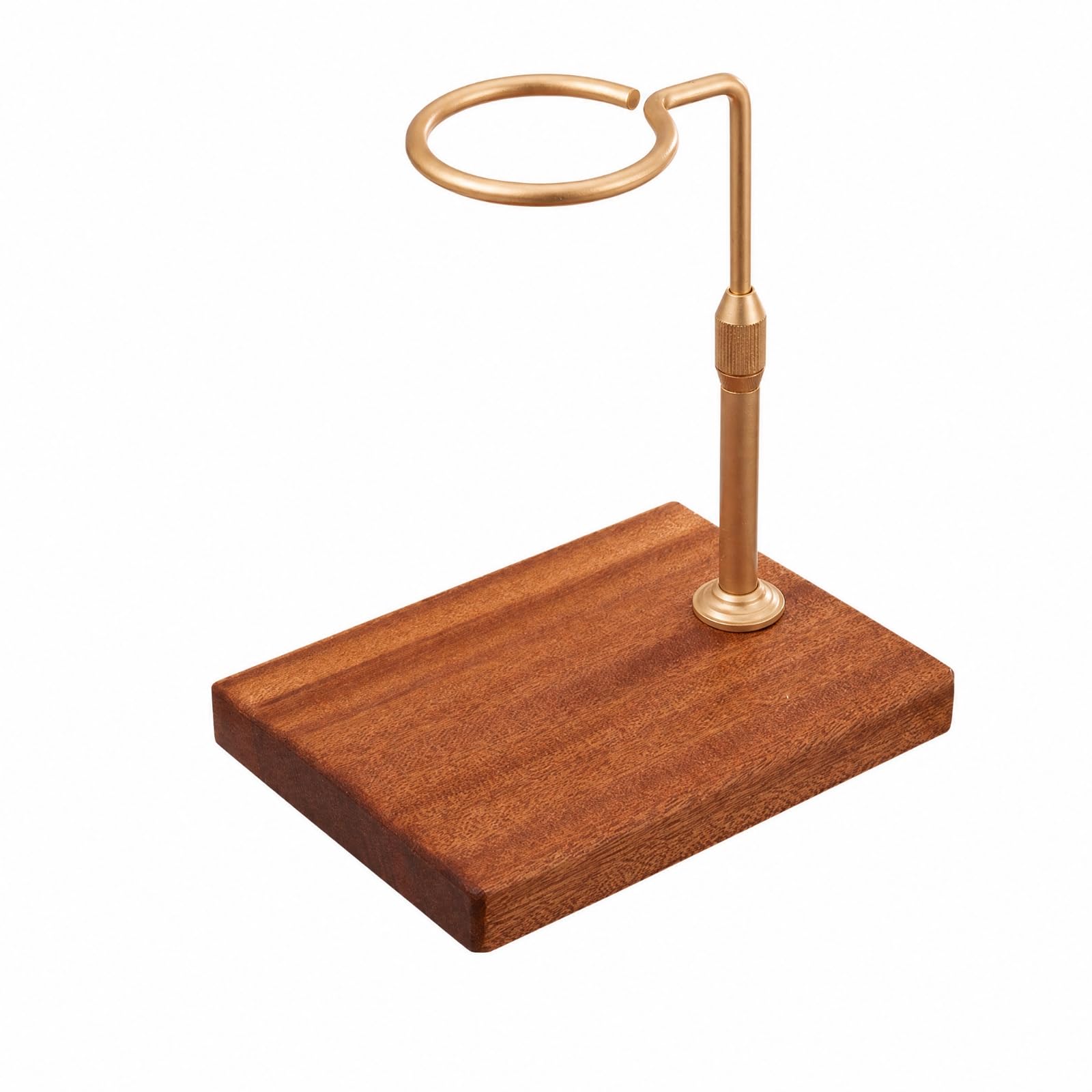 Filtro Pour Over con Base in Legno di con Base Antiscivolo Retrò Anello Regolabile per, Ufficio, Stile B