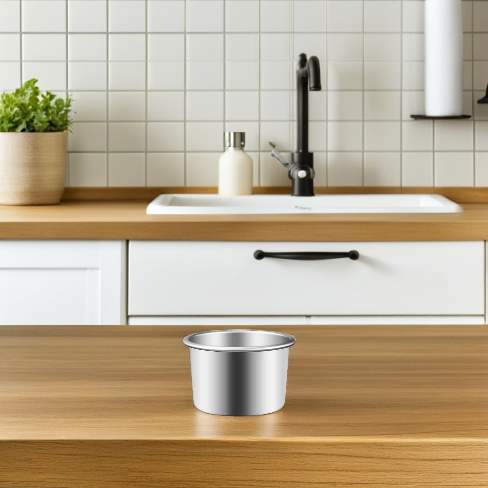 Molde para Tartas de Aluminio Redondo con Fondo Extraíble, Juego de 4 Piezas, Fácil de Limpiar y Calentamiento Rápido, Adecuado para Hornear en Casa