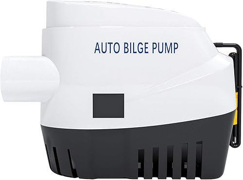 Miniatura 8 de Bomba de agua de sentina sumergible automática de 750 GPH para botes pequeños con interruptor de flotador, manguera de diámetro de salida de 34
