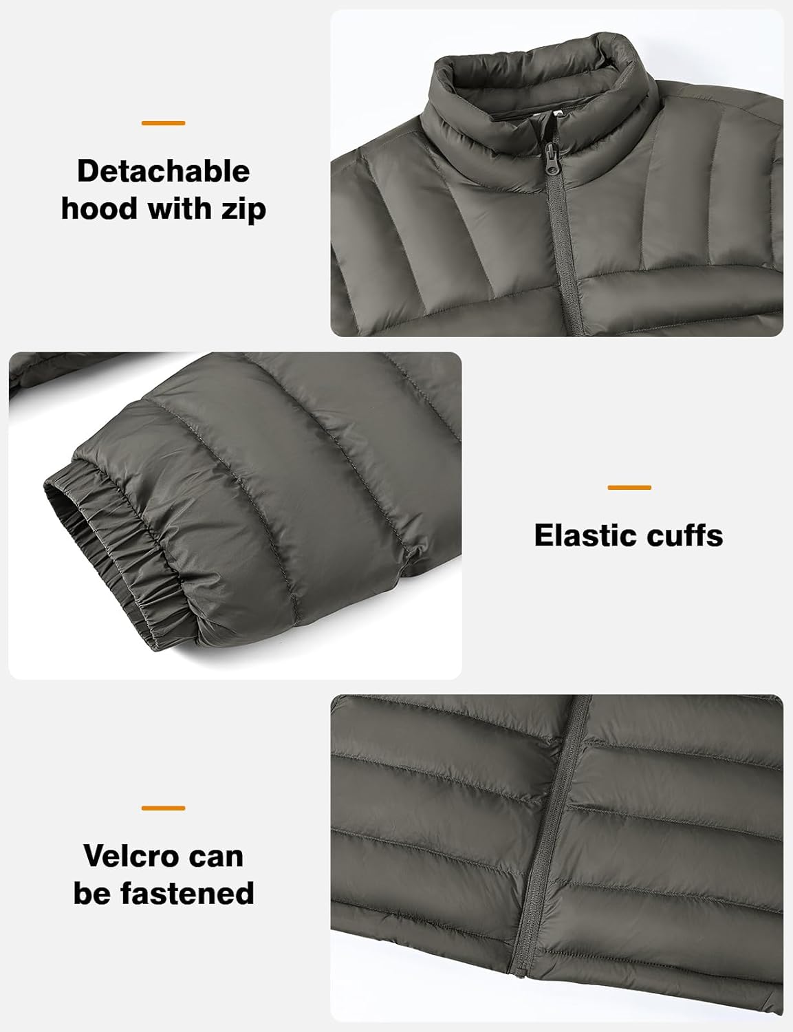 TBMPOY Men's Lightweight Packable Puffer Winter Jackets Puffy Water-Resistant Bubble Insulated Coat for Travel Ski Hiking - Image 7