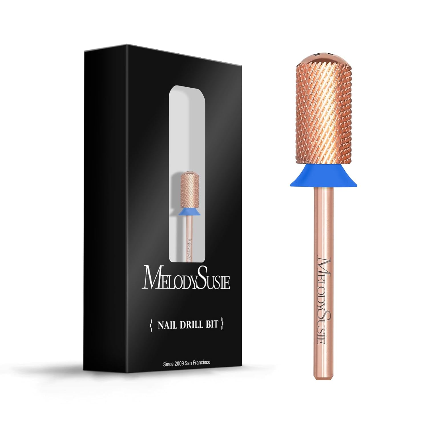 MelodySusie Safety Nail Drill Bits, 3/32” Smooth Round Top Large Barrel Carbide Bits, Suitable for Manicure Pedicure Cuticle Gel Polishing, Beginners Bits, Rose Gold, Series Bit-S, Medium MelodySusie Safety Nail Drill Bits, 3/32” Smooth Round Top Large Barrel Carbide Bits, Suitable for Manicure Pedicure Cuticle Gel Polishing, Beginners Bits, Rose Gold, Series Bit-S, Medium