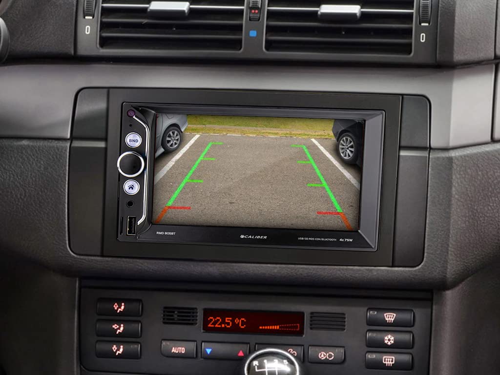 Caliber Autoradio - Radio Bluetooth Voiture - Radio FM - AUX - SD - Écran Tactile - Mirrorlink - Noir - 2 Din