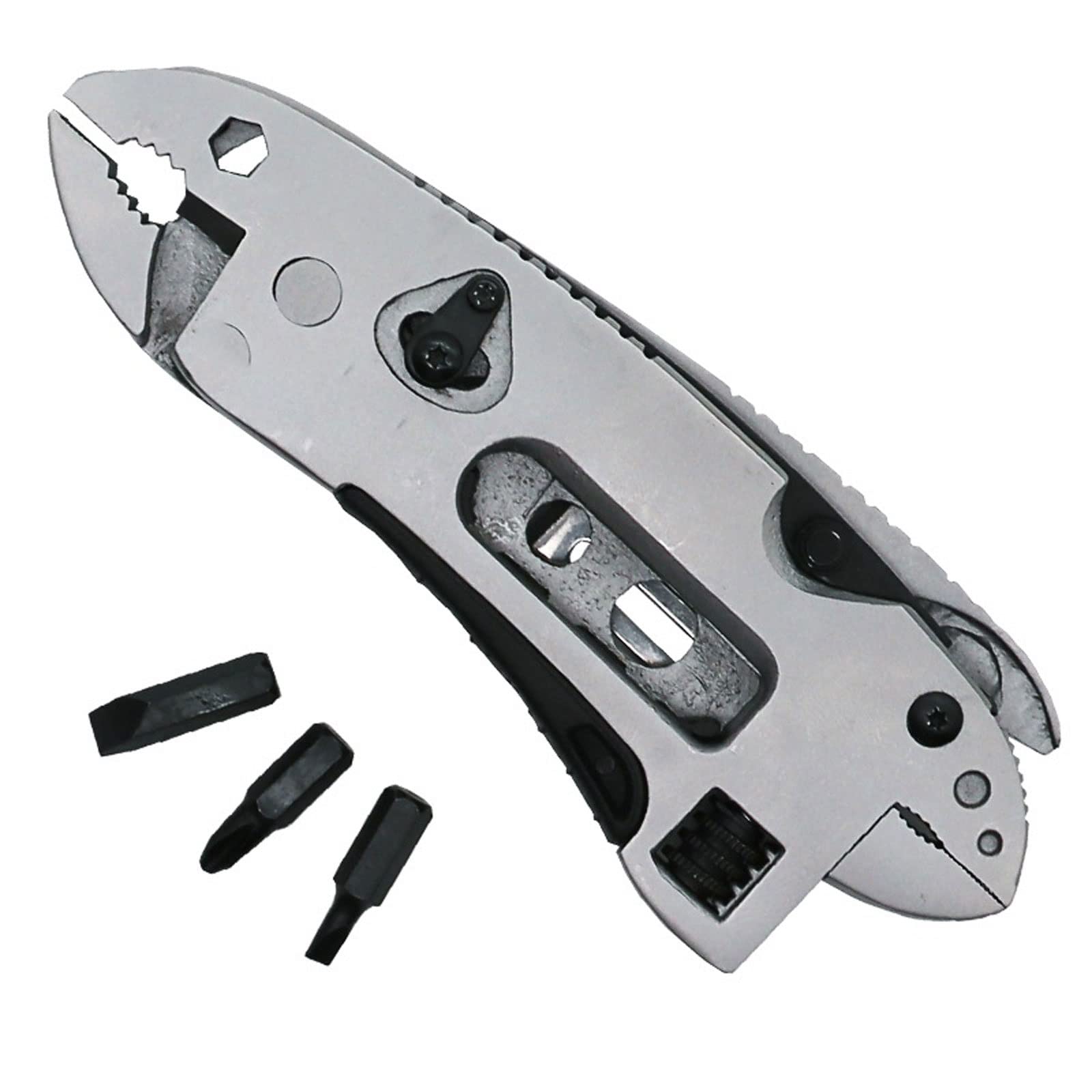 JINGYAN Alicates universales Multifunctional Tool Pliers Adjustable Wrench Jaw Repair Survival Hand Mini
