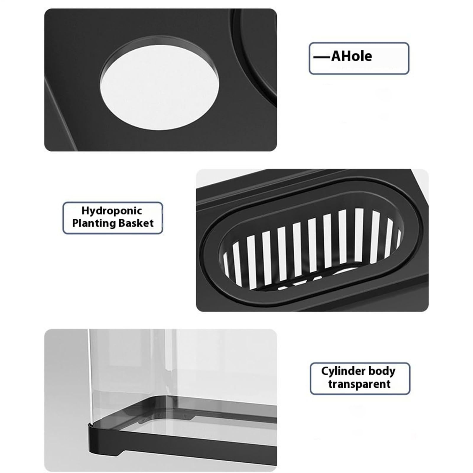 Kit de pecera pequeña – Kit de pecera con accesorios de decoración – Decoración estética de paisaje submarino para el hogar, estudio, habitación de los niños