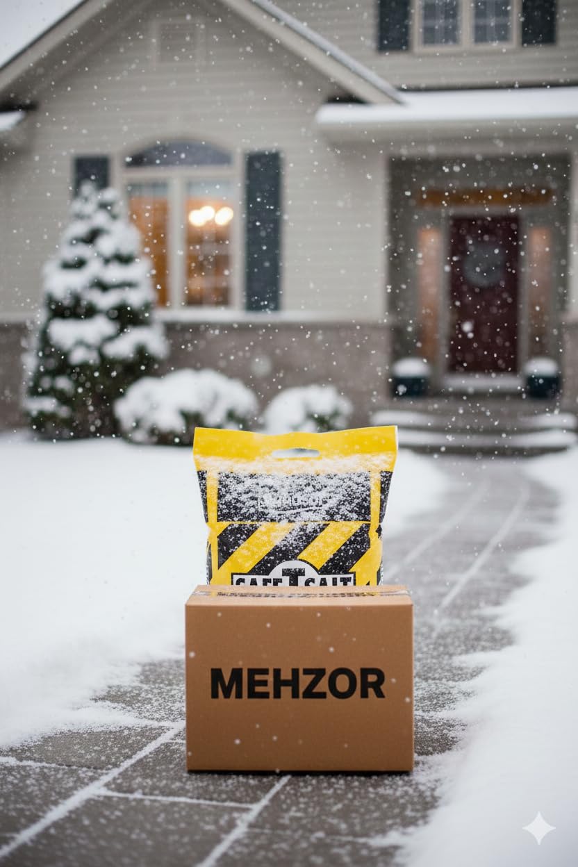 Windsor ICE MELT Snow and Ice Melter Salt for Driveways and Sidewalks 10kg Safe-T-Salt Rock Salt, Snow Salt and Sidewalk Salt, Fast Acting De-Icer for Snow & Ice, Effective to -31°C - 4