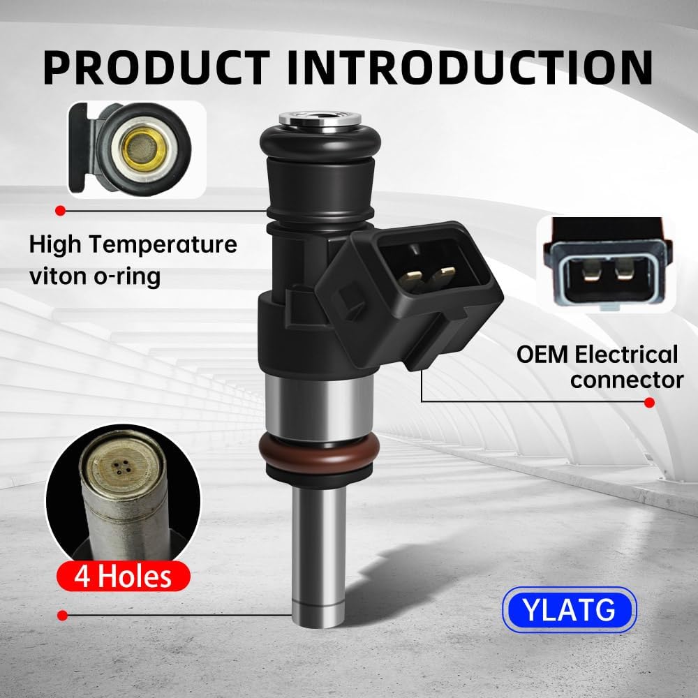 YLATG Fuel Injectors for Can-Am Maverick X3, X3 R, X3 Max, X3 Max R,Turbo 2017-2022,OEM#0280158399 (3 Pcs)