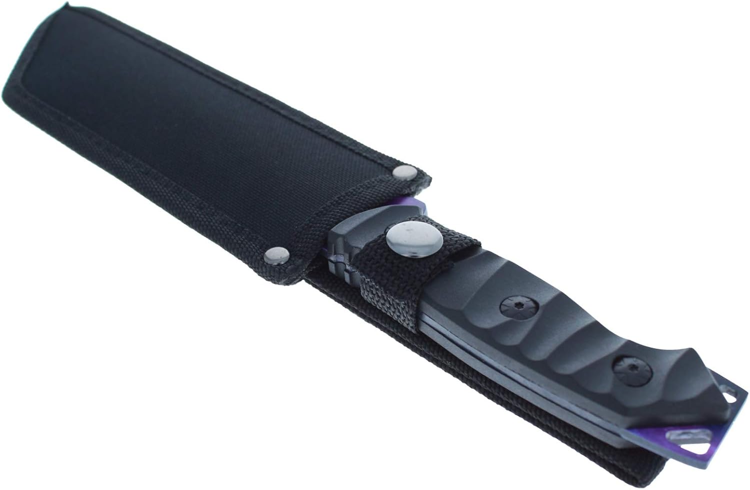 ASR Outdoor Full Tang Hunting Knife ABS Handle Fixed Blade Matte Black Design