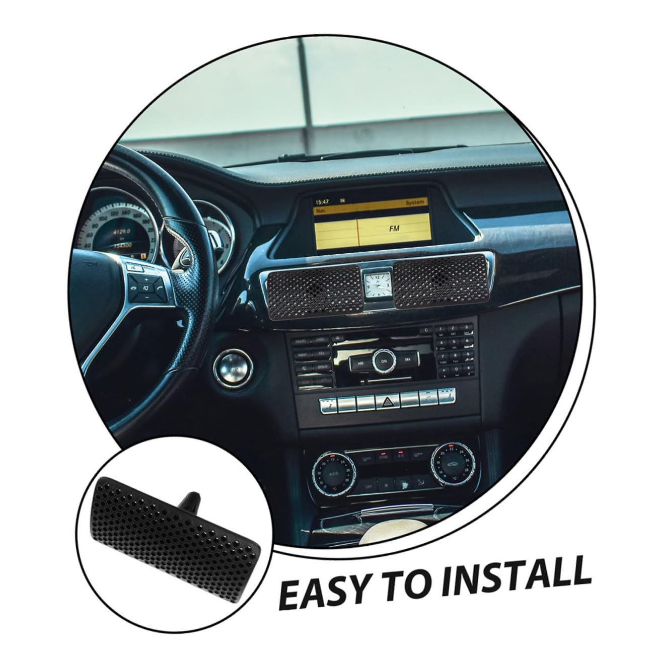 Zerodeko 2pcs Car Air Conditioning Windshield Vent Shield Deflector for Enhanced Deflector for Vehicles Easy Installation Essential Car Accessories
