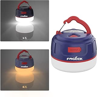 【 クリスマス飾り/クリスマスギフト】【アップグレード版/更新版】FOGEEK ランタン 暖色 充電式 ledランタン 電球色+昼白色 5200mAhスマホ充電 8つ点灯モード ip65防水 防災 らんたん キャンプledランタン 防災用品 照明 アウトドア 明るい SOS点滅付き非常灯 地震や台風や津波による停電対策　夜釣りや車中泊照明や機械修理や屋外作業の照明に対応の充電式ランタン マグネット式で吊り下げランタン キャンプ用品ライト 停電 ランタン【200ルーメン/連続点灯100時間】 (blue＋red)