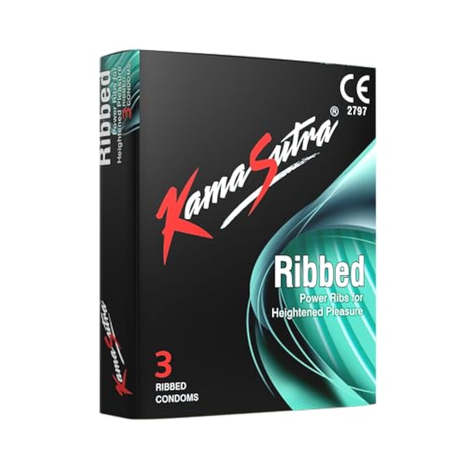 KamaSutra 3 Ribbed Condoms for Men