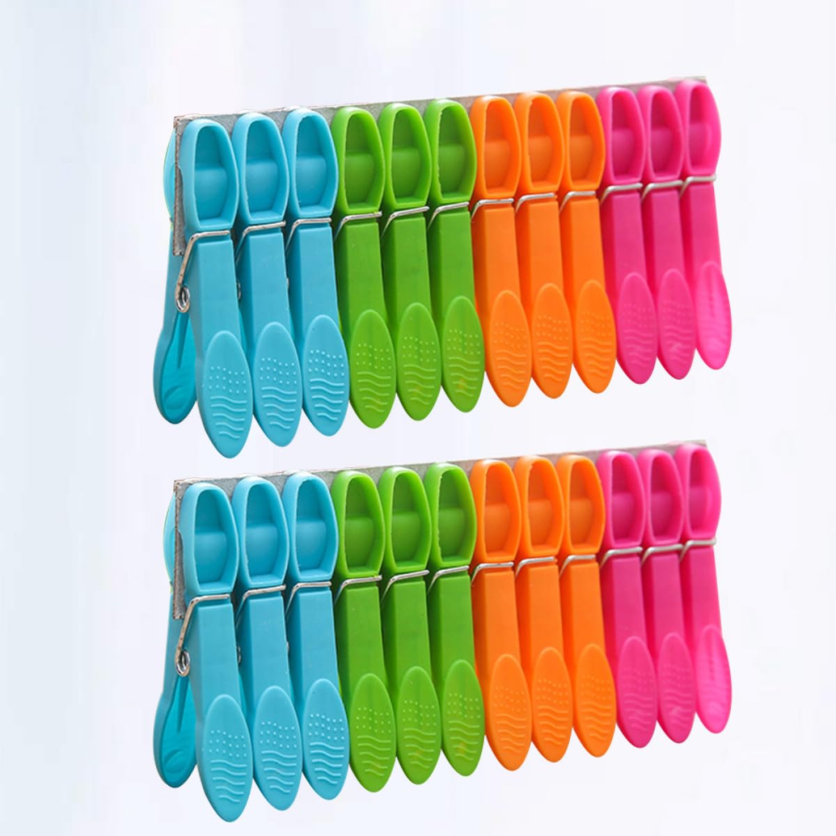 Mollette per Bucato Antivento in Plastica 96 Pezzi, Clip